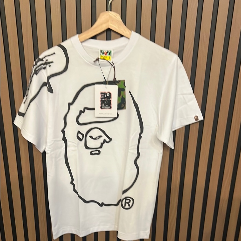Bape X Joshua Vides White Graphic Logo T-Shirt
